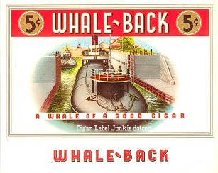 Whale Back inner cigar label