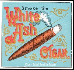 White Ash outer cigar label
