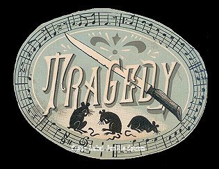 Tragedy- cigar box label