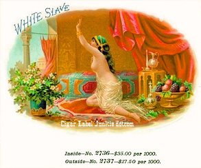 White Slave- cigar box label