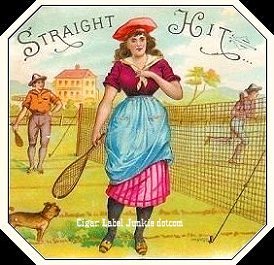 Straight Hit- cigar box label
