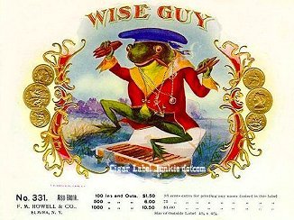Wise Guy- cigar box label