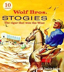 Wolf Bros cigar box label