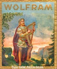 Wolfram cigar box label