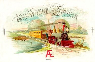 World Circler cigar box label