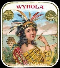 Wyhola cigar box label