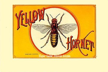 Yellow Hornet- cigar box label