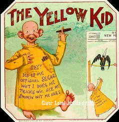 YK out cigar box label