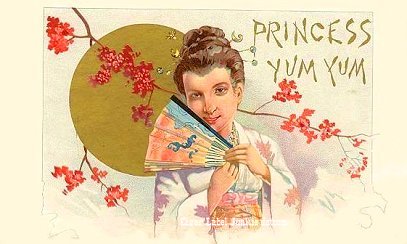Princess Yum Yum- cigar box label