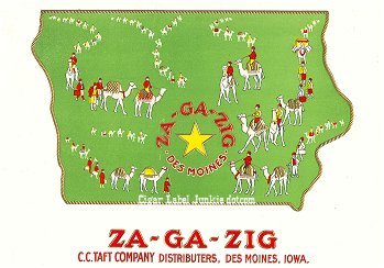Za Ga Zig- cigar box label