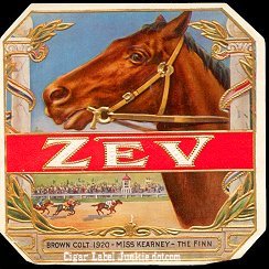 Zev- cigar box label