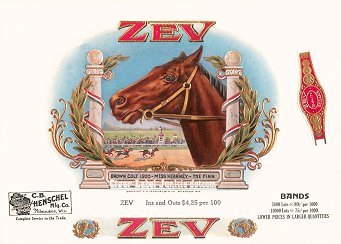 Zev-cigar box label