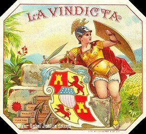 La Vindicta- cigar box label