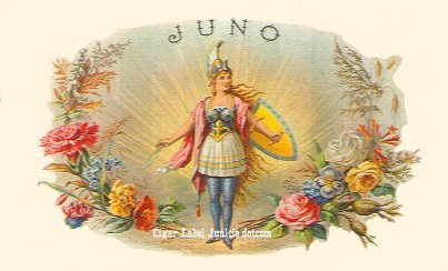 Juno- cigar box label